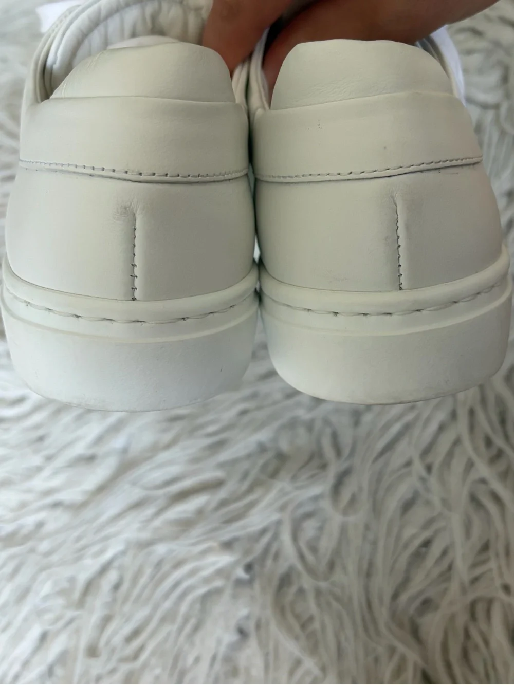 M.Gemi The Palestra Due Calf Leather Lace Up Low Top White SneakerS EUC Size 38